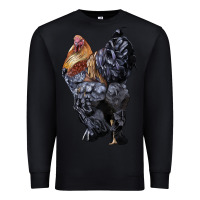 Black Brahma Rooster Premium Sweatshirt - LillyAllenDesigns