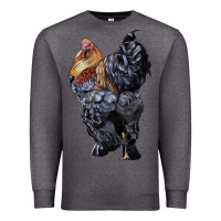 Charcoal Heather Brahma Rooster Premium Sweatshirt - LillyAllenDesigns