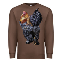 Chestnut Brahma Rooster Premium Sweatshirt - LillyAllenDesigns