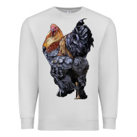 Dove Grey Brahma Rooster Premium Sweatshirt - LillyAllenDesigns