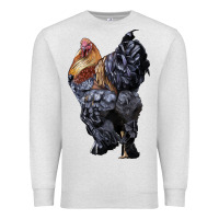 Oatmeal Heather Brahma Rooster Premium Sweatshirt - LillyAllenDesigns