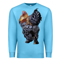 Ocean Blue Brahma Rooster Premium Sweatshirt - LillyAllenDesigns