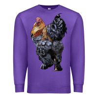 Purple Brahma Rooster Premium Sweatshirt - LillyAllenDesigns