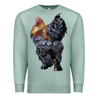 Seafoam Brahma Rooster Premium Sweatshirt - LillyAllenDesigns