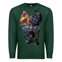 Sports Green Brahma Rooster Premium Sweatshirt - LillyAllenDesigns