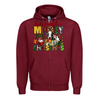 Burgundy have yourself a mooey little christmas Zipper Hoodie - AdoDesignShop
