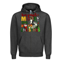 Charcoal Heather have yourself a mooey little christmas Zipper Hoodie - AdoDesignShop