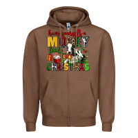 Chestnut have yourself a mooey little christmas Zipper Hoodie - AdoDesignShop