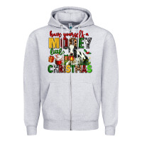 Heather Grey have yourself a mooey little christmas Zipper Hoodie - AdoDesignShop