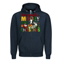 Navy have yourself a mooey little christmas Zipper Hoodie - AdoDesignShop