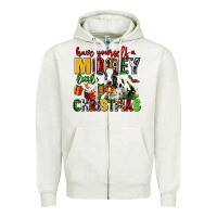 Oatmeal Heather have yourself a mooey little christmas Zipper Hoodie - AdoDesignShop