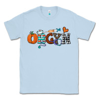 Dusty Blue obgyn Classic Tee - CowhideDigitalArt