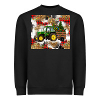 Black christmas farm tractor Heavyweight Sweatshirt - RanaPortraitStore