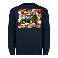 Navy christmas farm tractor Heavyweight Sweatshirt - RanaPortraitStore