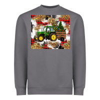 Storm christmas farm tractor Heavyweight Sweatshirt - RanaPortraitStore