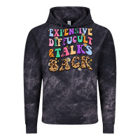 Cloud Black expensive diffucult and talks back Vintage Hoodie - MaliasSmallBusiness