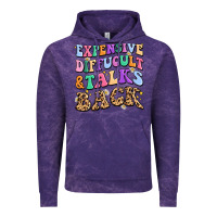 Cloud Purple expensive diffucult and talks back Vintage Hoodie - MaliasSmallBusiness