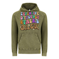 Vintage Olive expensive diffucult and talks back Vintage Hoodie - MaliasSmallBusiness