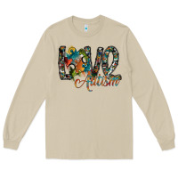 Mushroom love autism Long Sleeve Tee - SublimationCraftShop