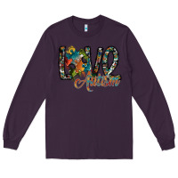 Plum love autism Long Sleeve Tee - SublimationCraftShop