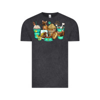 French Bulldog Coffee Cups Vintage Tee | Teevron