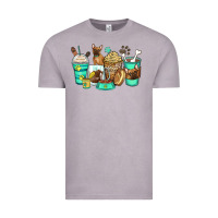 Vintage Zinc french bulldog coffee cups Vintage Tee - Zillion Design Studio