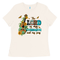 Bone the lord is my strength and my song guitar with su Ladies Tee - AdoDesignShop
