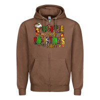 Chestnut coffee and christmas cheer Zipper Hoodie - AdoDesignShop