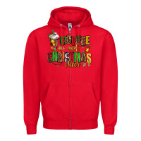 Red coffee and christmas cheer Zipper Hoodie - AdoDesignShop