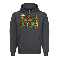 Smoke coffee and christmas cheer Zipper Hoodie - AdoDesignShop