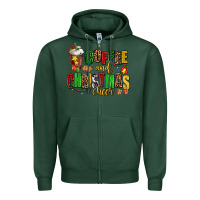 Sports Green coffee and christmas cheer Zipper Hoodie - AdoDesignShop