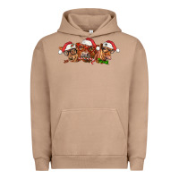 Pigment Burro christmas red angus cows Urban Hoodie - LillyAllenDesigns