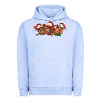 Pigment Grape Ice christmas red angus cows Urban Hoodie - LillyAllenDesigns