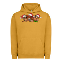 Pigment Peanut Butter christmas red angus cows Urban Hoodie - LillyAllenDesigns