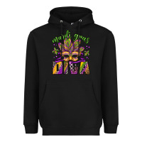 Black mardi gras diva Heavyweight Hoodie - Jasminsmagicworld