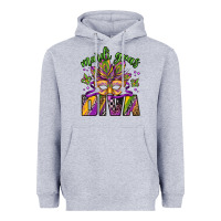 Heather Grey mardi gras diva Heavyweight Hoodie - Jasminsmagicworld