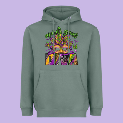 Mardi Gras Diva Heavyweight Hoodie Designed By Jasminsmagicworld