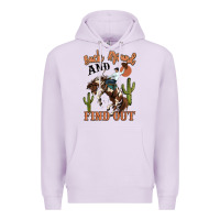 Lilac buck around and find out rodeo cowboy Premium Hoodie - MaliasSmallBusiness