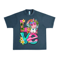 Midnight Navy love summer unicorn Urban Heavy Tee - texasbilliewilder