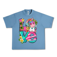 Pebble Blue love summer unicorn Urban Heavy Tee - texasbilliewilder