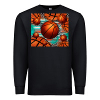 Black basketball leopard serape tumbler Premium Sweatshirt - Jasminsmagicworld