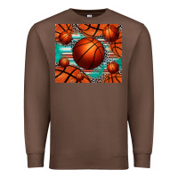 Chestnut basketball leopard serape tumbler Premium Sweatshirt - Jasminsmagicworld