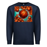 Navy basketball leopard serape tumbler Premium Sweatshirt - Jasminsmagicworld
