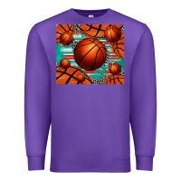 Purple basketball leopard serape tumbler Premium Sweatshirt - Jasminsmagicworld