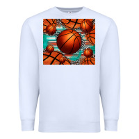 White basketball leopard serape tumbler Premium Sweatshirt - Jasminsmagicworld