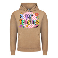 Vintage Coffee pe teacher Vintage Hoodie - MaliasSmallBusiness