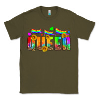 Army Green queer Classic Tee - HRA Design Shop