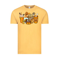 Vintage Mustard cocker spaniel coffee cups Vintage Tee - Zillion Design Studio