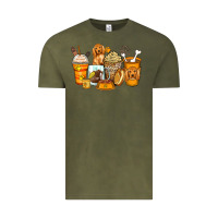 Vintage Olive cocker spaniel coffee cups Vintage Tee - Zillion Design Studio