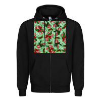 Black christmas candy cane seamless pattern Zipper Hoodie - BundleAndBundleShop